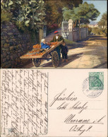 San Remo Sanremo Riviera Di Ponente Obstverkäufer Stimmungsbild 1908 - Autres & Non Classés