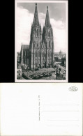 Ansichtskarte Köln Dom Westseite Straßenbahn - Auto 1932 - Köln