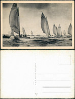 Ansichtskarte  Friese Zeilsport Segelsport Segelboote (Holland) 1950 - Sailing Vessels