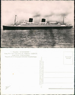 Paquebot Transaltantik Dampfer ILE DE FRANCE Schiffsfoto-AK 1950 - Dampfer