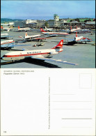 Ansichtskarte Zürich Airport Field Flugzeuge Diverse Airlines 1960 - Autres & Non Classés