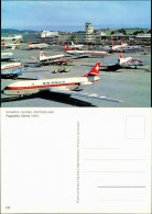 Ansichtskarte Zürich Airport Field Flugzeuge Diverse Airlines 1960 - Other & Unclassified