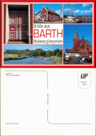Ansichtskarte Barth Hafen, Portal, Kanal, Kirche 1995 - Barth