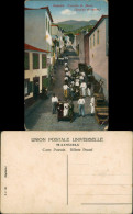 Postcard Funchal Caminho Do Monte Madeira Straße 1913 - Otros & Sin Clasificación