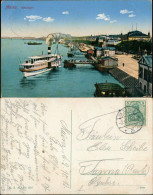 Mainz Rheindampfer Rhein Anlegestelle Für Schiffe 1912   Gel Stempel MAINZ 3 - Mainz