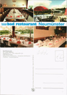 Neumünster Mehrbild-AK Bad-Restaurant D. Steffens, 4 Foto-Ansichten 1975 - Autres & Non Classés