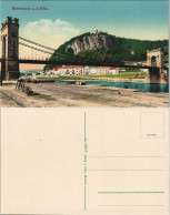 Postcard Tetschen-Bodenbach Decín Stadt, Kettenbrücke 1913 - Tschechische Republik