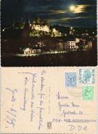 Postkaart La Roche-en-Ardenne Panorama-Ansicht Bei Mondschein 1975 - Altri & Non Classificati