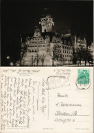 Ansichtskarte Leipzig Neues Rathaus Bei Nacht 1961 - Leipzig