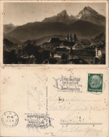 Ansichtskarte Berchtesgaden Panorama-Ansicht Blick Watzmann 1933 - Berchtesgaden