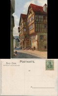Ansichtskarte Bad Orb Künstlerkarte - Hauptstraße 1913 - Bad Orb