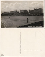 Ansichtskarte Borkum Strandpromenade Bei Ebbe 1930 - Borkum