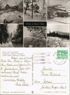 Oybin DDR Mehrbild-AK Töpferbaude Felsentor Hochwald Winter Ansichten 1984/1982 - Oybin