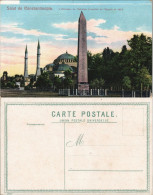 Istanbul  Constantinople L'Obélisque De Théodose Obelisk Vor Moschee 1910 - Turkije