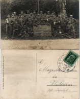 Ingolstadt Erinnerung Reserveübung Militaria Gruppenbild Bier 1912 - Ingolstadt