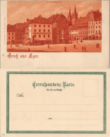 Postcard Eger Cheb Marktplatz - Rotdruck 1904 - Czech Republic