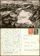 CPA Annecy Umlandansicht Annecy See Und Gebirge Reliefkarte 1955 - Annecy