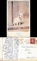 Ansichtskarte  Tiere - Hunde Dog - Kleine, Safety First - Florence Jay 1908 - Cani