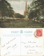 Postcard Edinburg Dùn Èideann Sir Walter Scott's Monument. 1907 - Andere & Zonder Classificatie