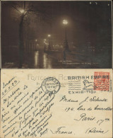 Postcard London The Emnankment On A Wet Night 1923 - Other & Unclassified