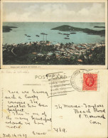 Postcard St. Thomas Sankt Thomas Harbour Hafen Virgin Island 1937 - Islas Vírgenes Americanas