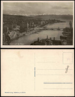 Ansichtskarte Zürich Panorama-Ansicht Mit Fernansicht Der Alpen 1930 - Other & Unclassified