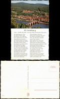 Heidelberg Panorama-Ansicht, Text Von Viktor V. Scheffel "Alt-Heidelberg" 1960 - Heidelberg