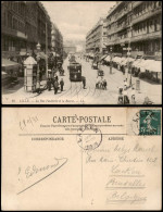 CPA Lille Rue Faidherbe, Litfassäule - Straßenbahn 1909 - Lille