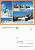 Reichenberg Liberec Horský Hotel Ještěd Mehrbild-AK Mit Bergbahn 1990 - Tschechische Republik