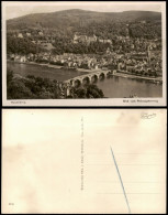 Ansichtskarte Heidelberg Blick Vom Philosophenweg 1954 - Heidelberg