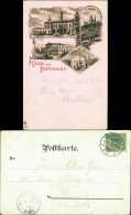 Litho AK Herrenhausen-Hannover MB Theater Palmenhaus Marienburg 1899 - Hannover