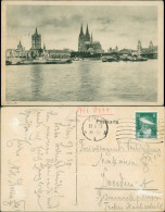 Ansichtskarte Köln Stadtansicht Vom Rhein Aus, Rhein Schiffe, Dom 1928 - Köln