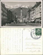 Ansichtskarte Innsbruck Maria Theresienstraße - Geschäfte 1928 - Innsbruck
