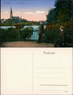 Ansichtskarte Chemnitz Gut Gekleidete Männer Am Schlossteich 1913 - Chemnitz