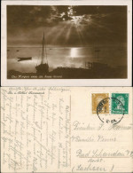 Postcard Swinemünde Świnoujście Sonnenaufgang 1928 - Pommern