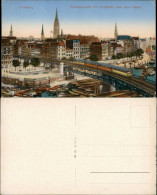 Ansichtskarte Hamburg Rödingsmarkt, Hochbahn, Und Hafen 1913 - Otros & Sin Clasificación