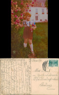 Ansichtskarte  Künstlerkarte Mädchen Rosenstock Color 1923 Silber-Effekt - Abbildungen