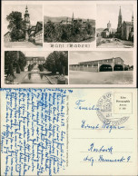 Ansichtskarte Bühl (Baden) MB: Kirche, Straße, Obstmarkt 1958 - Bühl