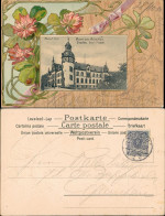 Ansichtskarte Glauchau Blumen Jugenstil AK Postamt 1900 Prägekarte - Glauchau