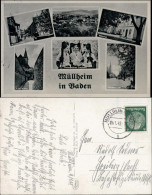 Ansichtskarte Müllheim (Baden) MB: Wilhelmstraße, Alter Winkel 1942 - Muellheim