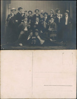 Studentika Burschenschaft Männer Beim Biertrinken # 1913 Privatfoto - Unclassified