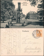 Ansichtskarte Freiberg (Sachsen) Petersstraße, Schwedendenkmal 1918 - Freiberg (Sachsen)