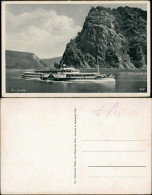 Sankt Goar Rheindampfer Rhein Schiff Passiert Loreley-Felsen 1930 - St. Goar