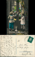 Ansichtskarte  Weihnachten: Weihnachtsbaum Kinder Coloriert Fotokunst 1928 - Otros & Sin Clasificación