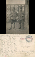 Soldaten Mit Dolchen 1.WK Militaria Gel Feldpost Frankreich 1915 Privatfoto - Guerra 1914-18