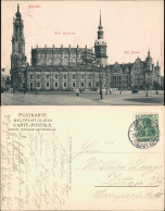 Ansichtskarte Innere Altstadt-Dresden Hofkirche Mit Baugerüst 1907 - Dresden