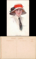 Ansichtskarte  Hut Mode England "A Country Beauty" Künstlerkarte 1910 - 1900-1949
