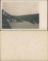 Zerstörte Gesprengte Brücke (vermtl. 1. Weltkrieg, Ort ) 1915 Privatfoto - War 1914-18