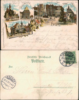 Ansichtskarte Litho AK Hildesheim Dom, Markt, Rathaus 1899 - Hildesheim
