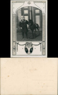 Echtfoto (patriotisch) Kind Junge Mit Schaukelpfeld 1910 Privatfoto - Retratos